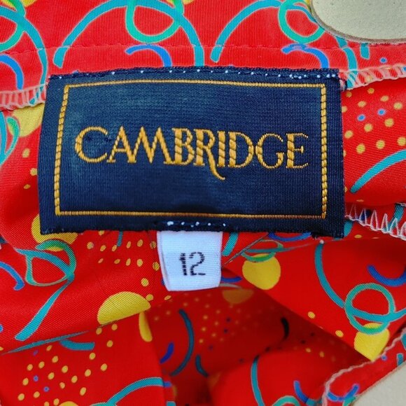 RARE 1988 VINTAGE XV Calgary Olympic Winter Games Blouse + Skirt Set CAMBRIDGE - Picture 2 of 10